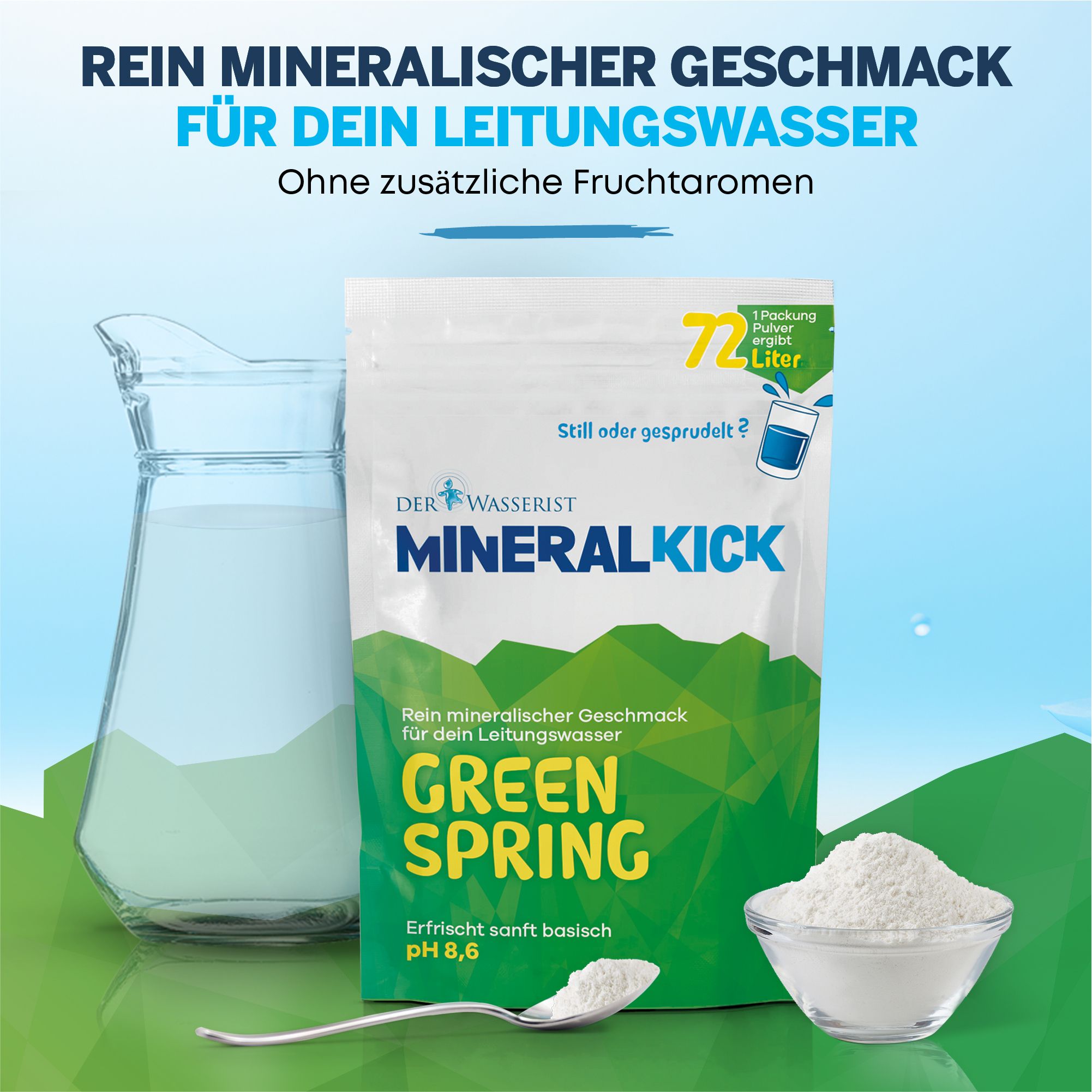 Der Wasserist MineralKICK GREEN SPRING