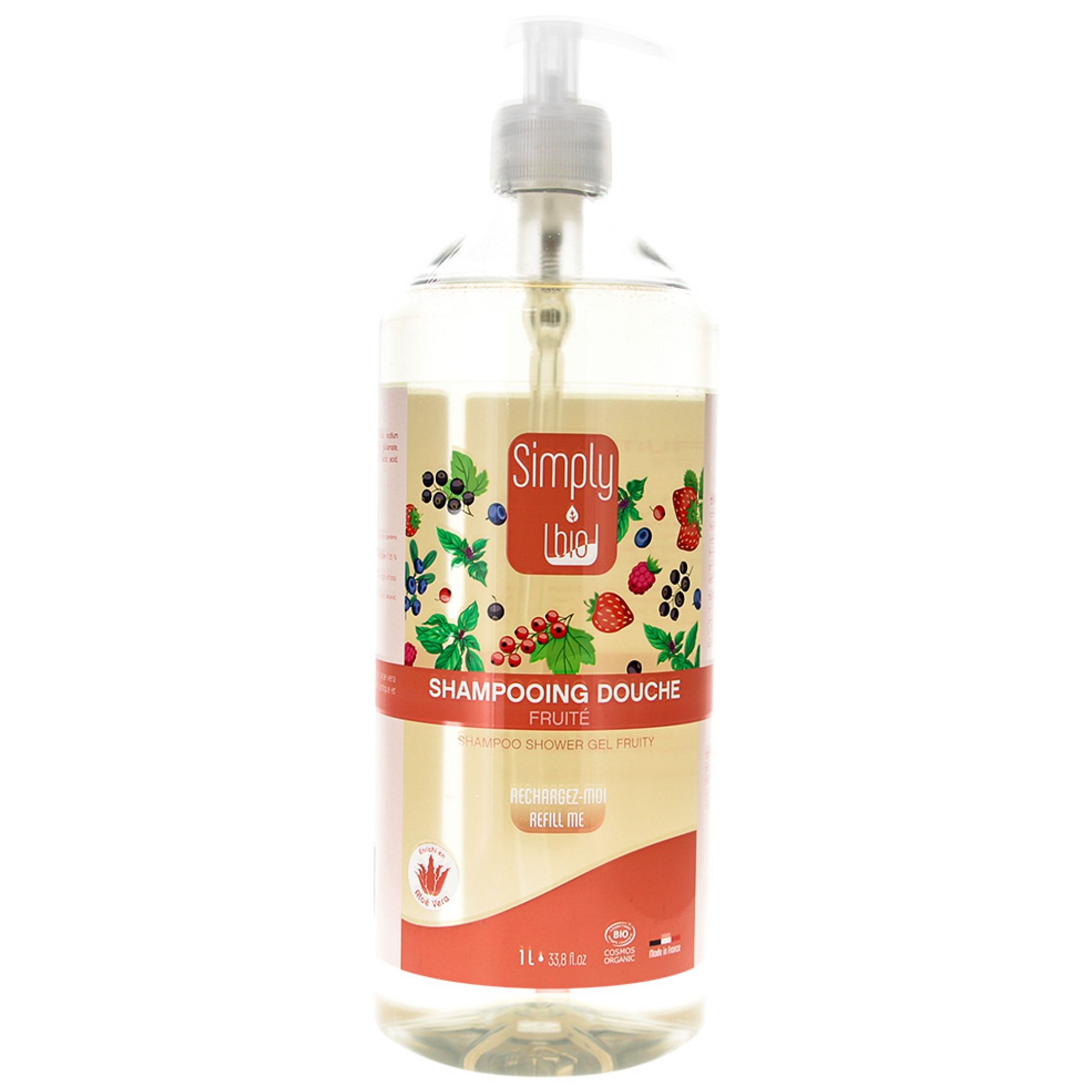 Simply Bio Fruchtiges Bio-Dusch-Shampoo 25x8,3x8,3 cm