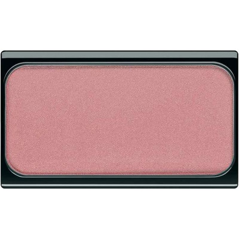 Ein einzelnes rechteckiges Rouge in zartem Rosa.
