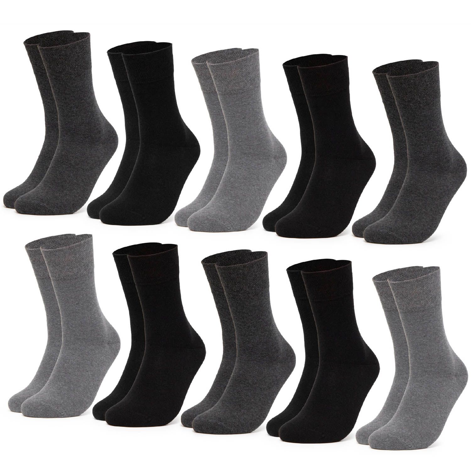 Occulto Herren Diabetikersocken 10er Pack (Modell: Goetz)