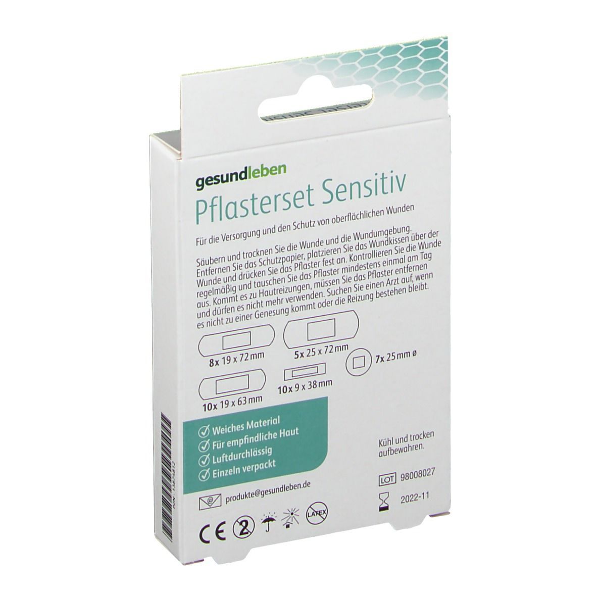 gesund leben Pflasterset Sensitiv