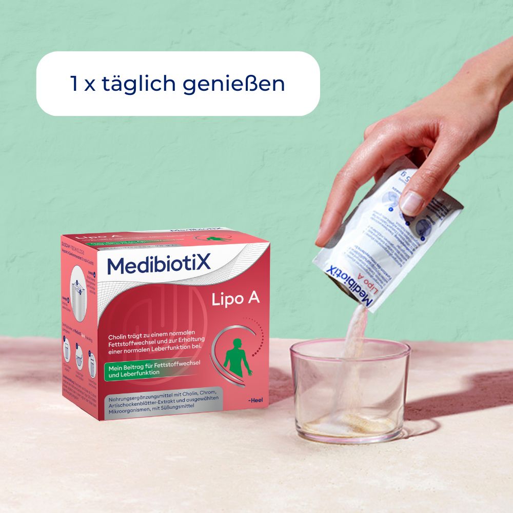 MedibiotiX Lipo A – Für Fettverdauung & Stoffwechsel - Mit Darmbakterien für die Darm-Leber-Achse