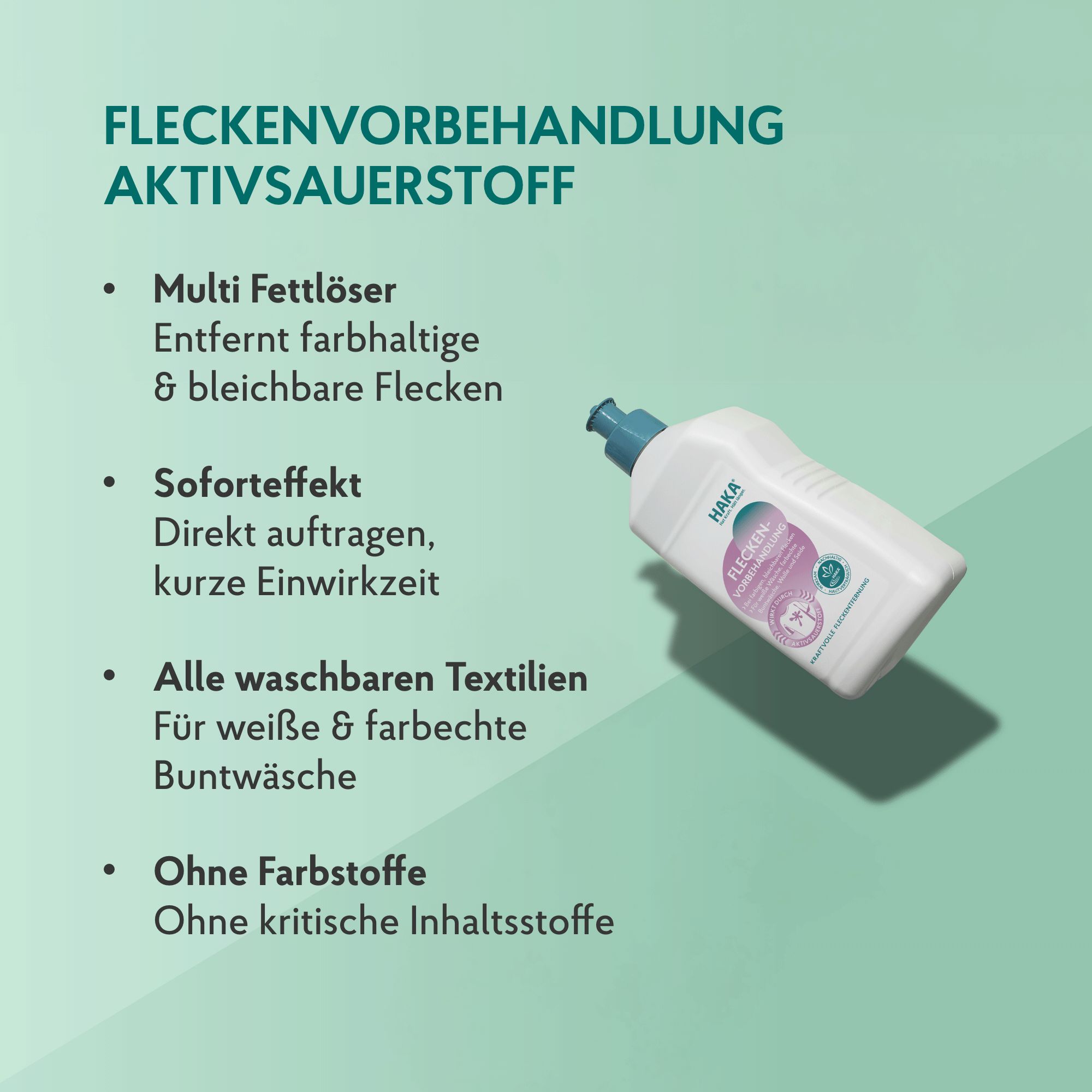HAKA Fleckenvorbehandlung Aktivsauerstoff Fleckenentferner