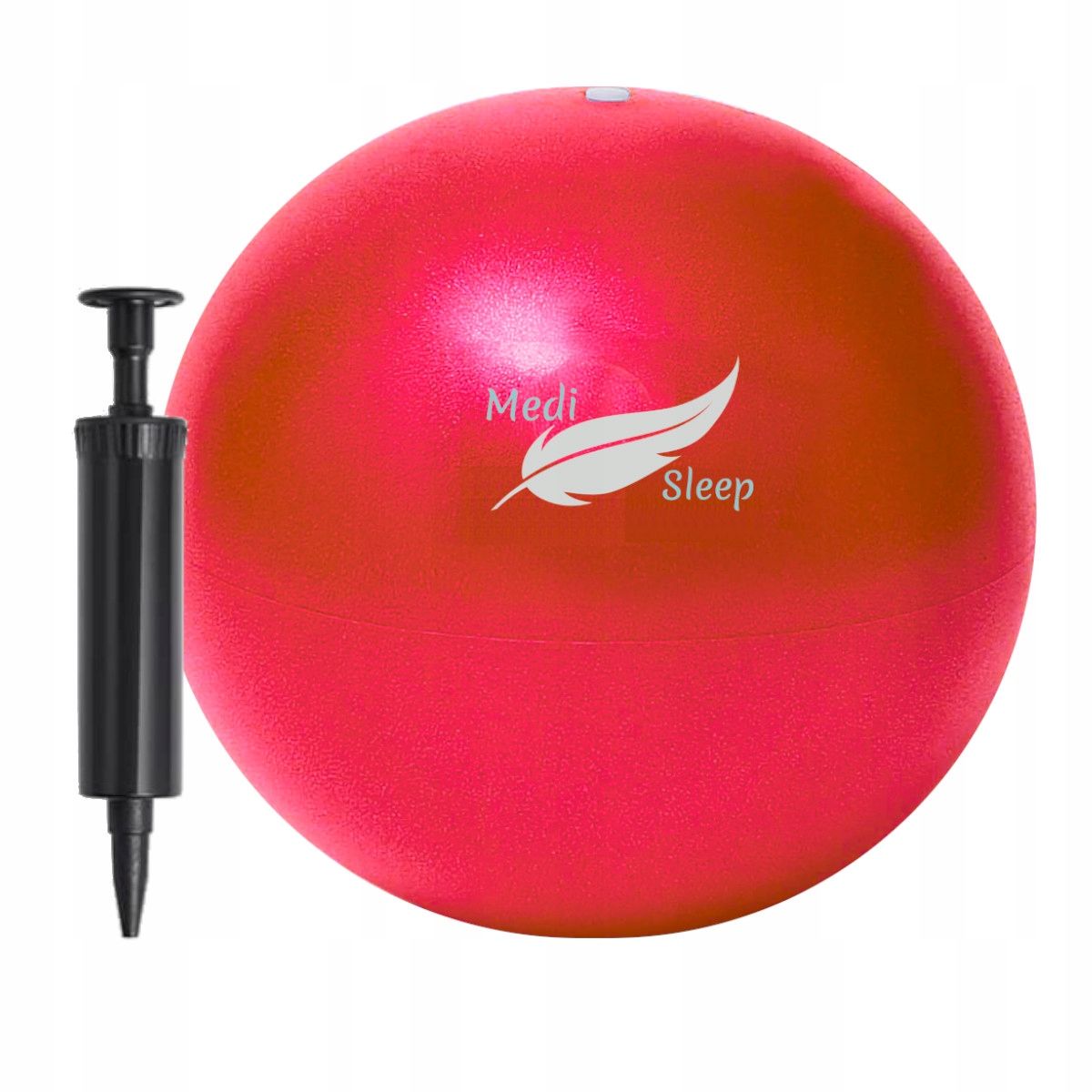 Medi Sleep Kleiner Pilatesball 20 cm Rot mit Handpumpe und Anti-Burst-System 1 St