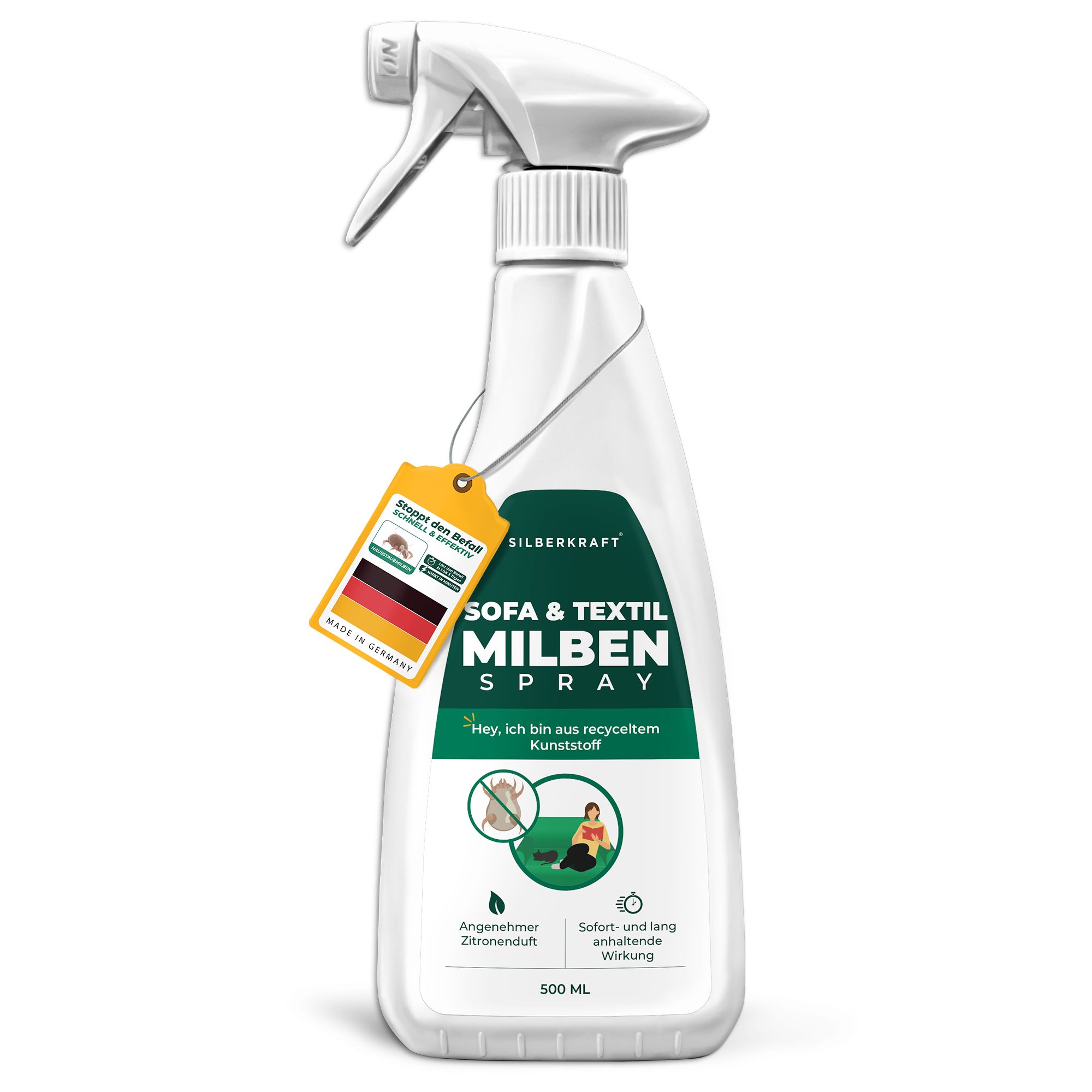 SILBERKRAFT Milbenspray Sofa & Textil