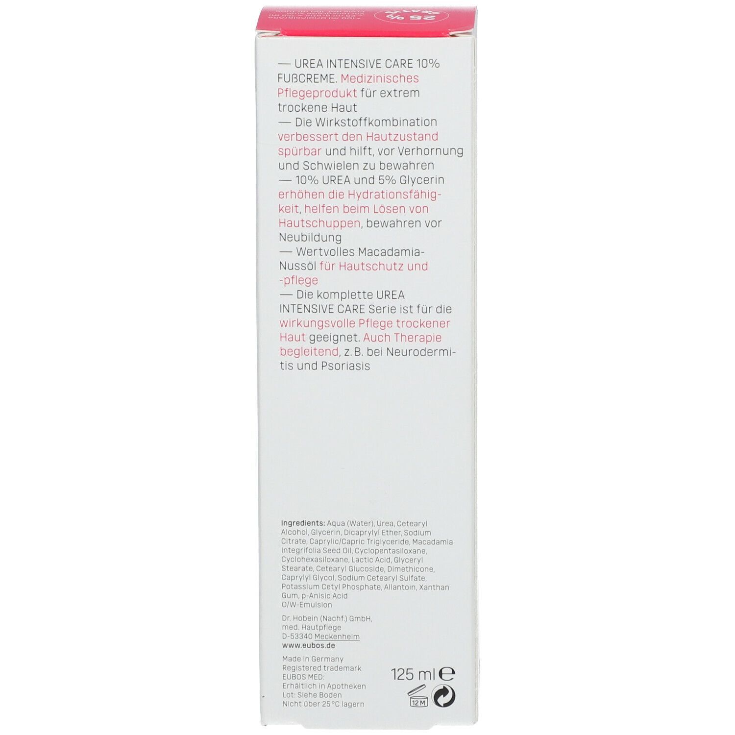 EUBOS® Trockene Haut Urea 10% Fußcreme