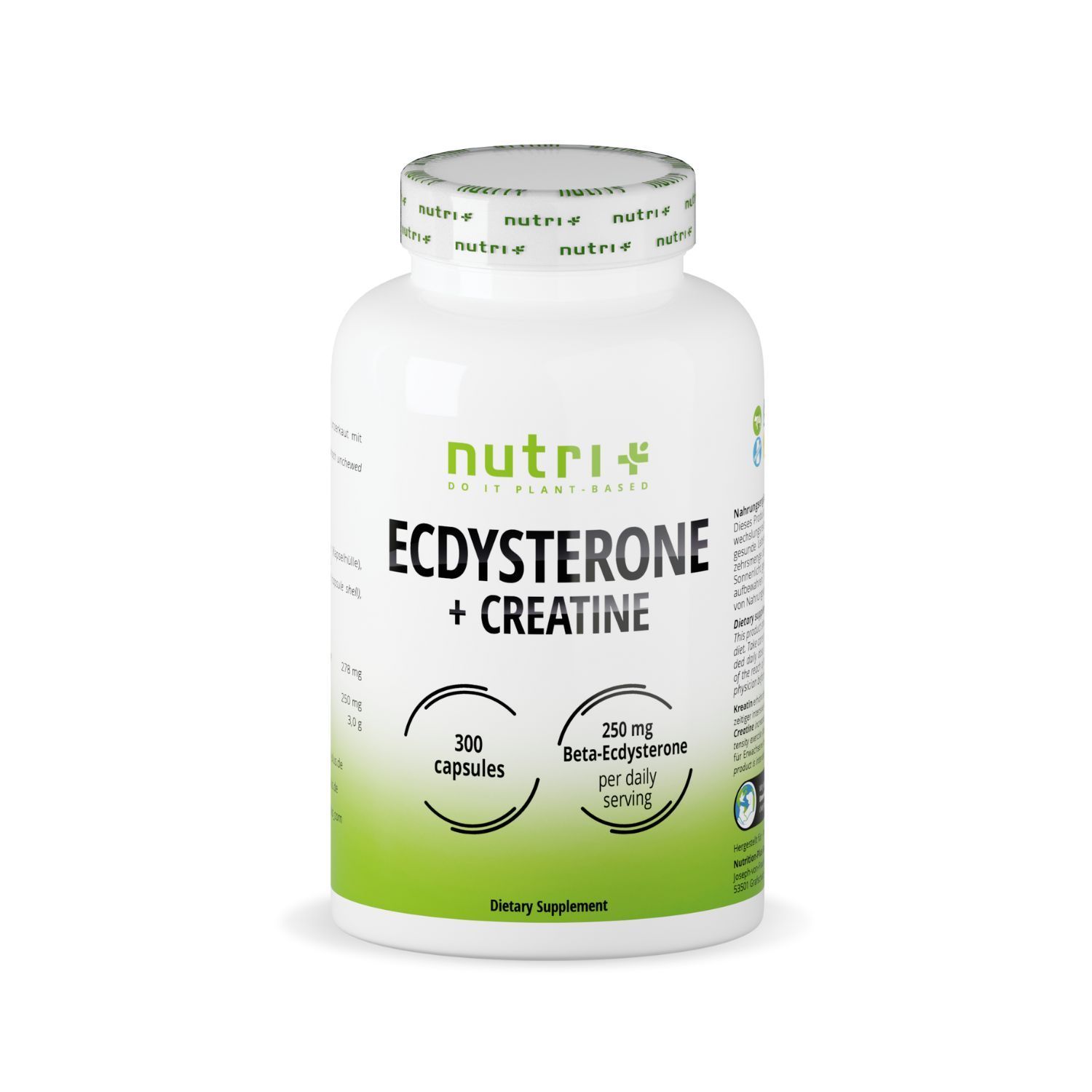 Nutri+ Ecdysteron + Creatin 300 Kapseln