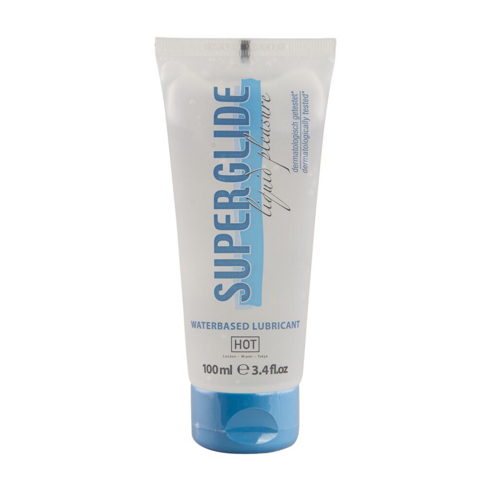 SUPERGLIDE wasserbasiertes Gleitmittel in transparenter Tube, 100ml.