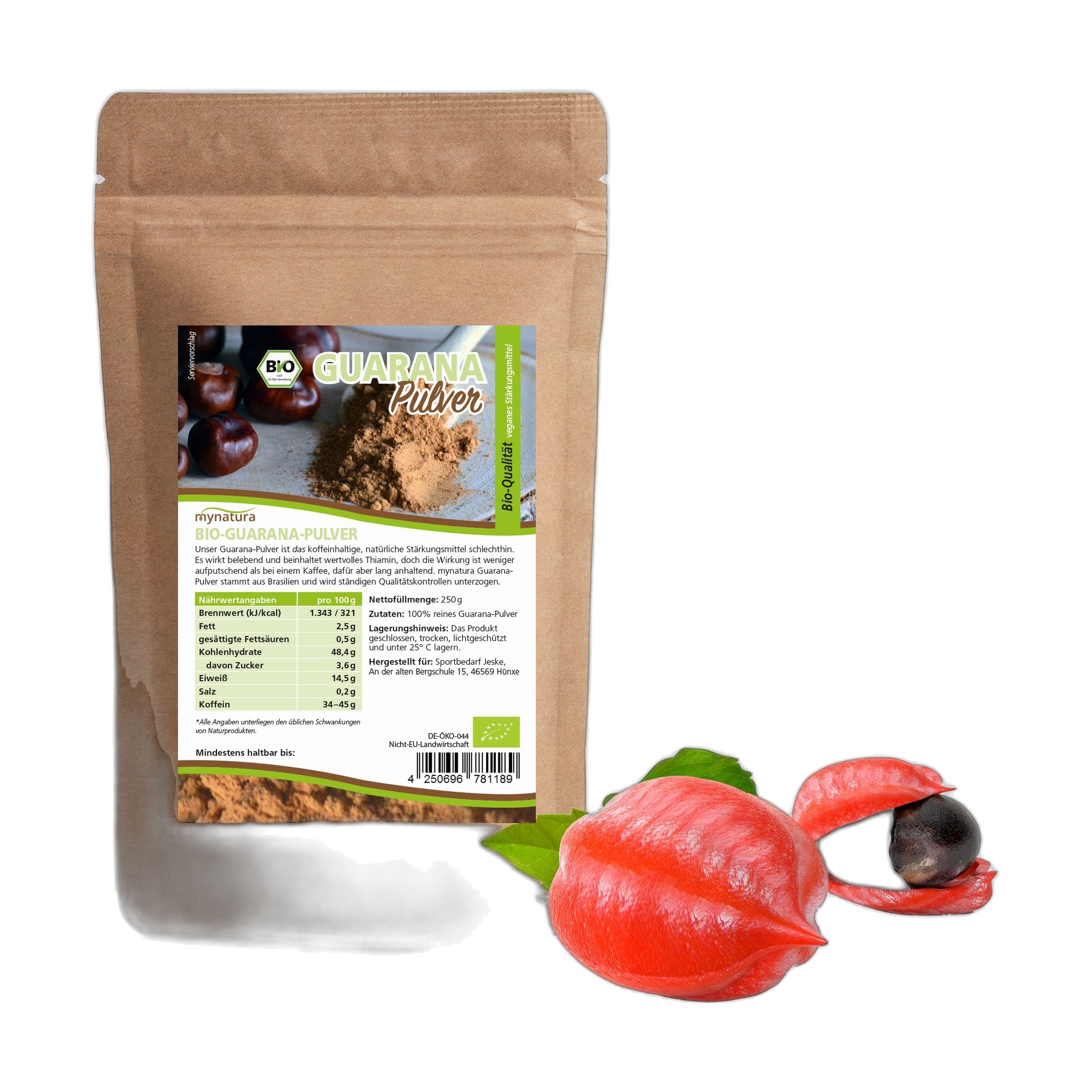 Mynatura Bio Guarana Pulver 250 g