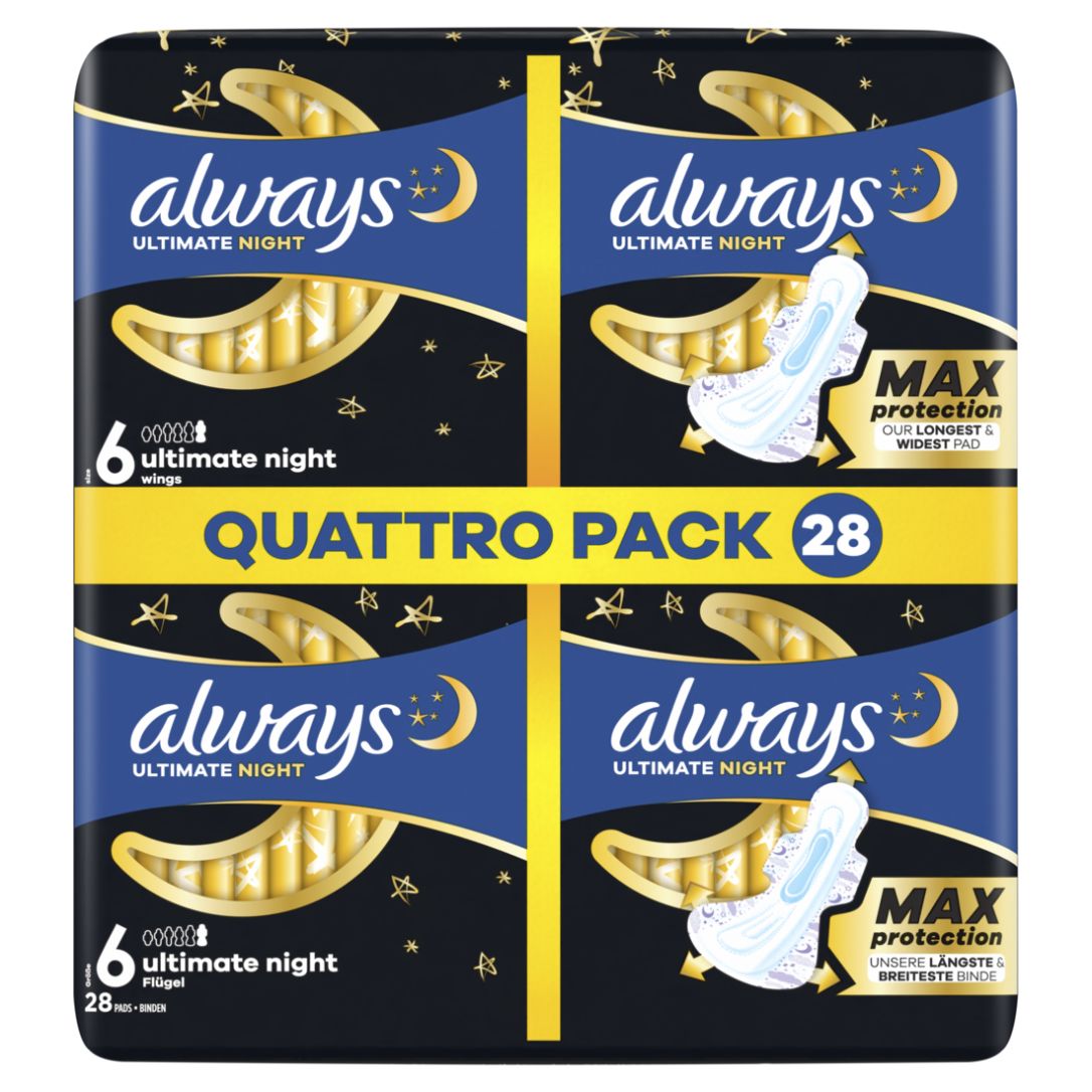 Always Damenbinden Ultimate Night Megapack