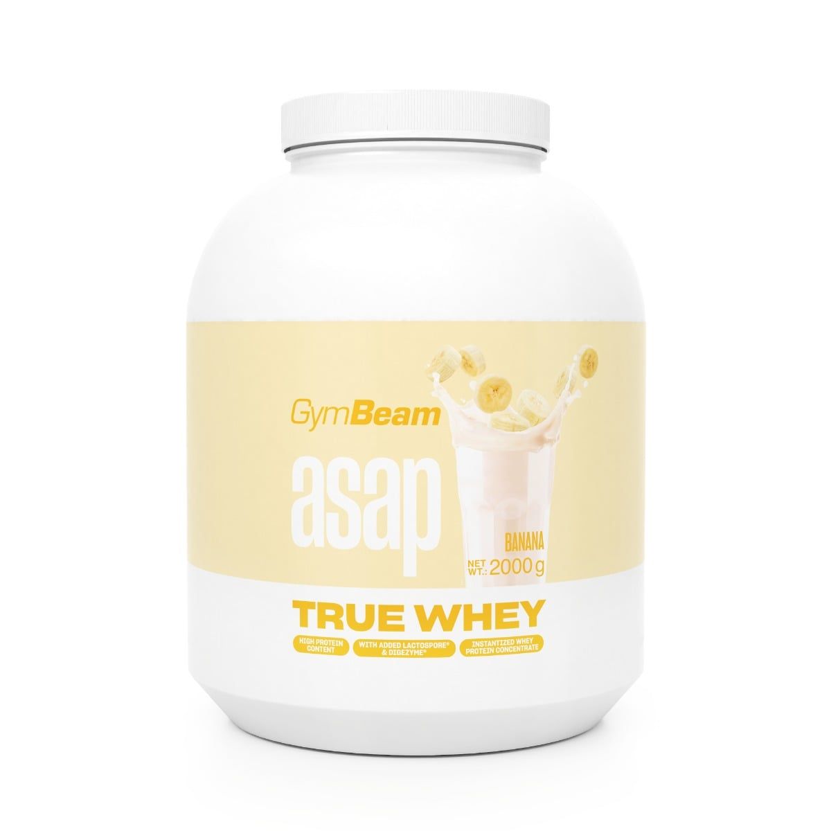 GymBeam True Whey Molkenprotein-Konzentrat Pulver 2000 g