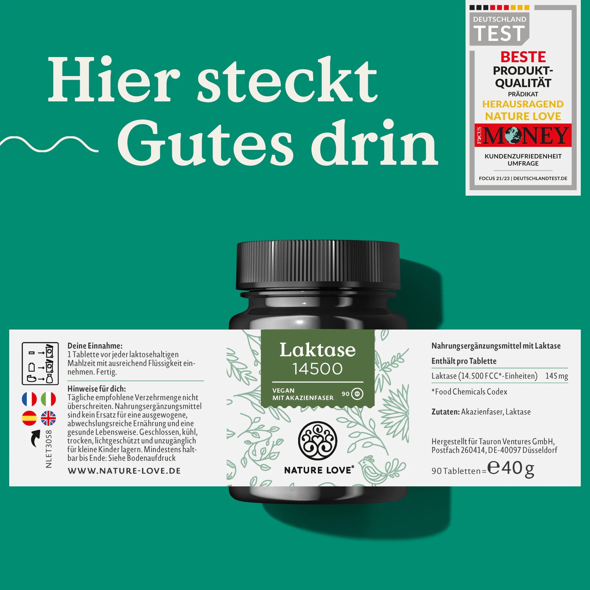 NATURE LOVE® Laktase 14500 FCC