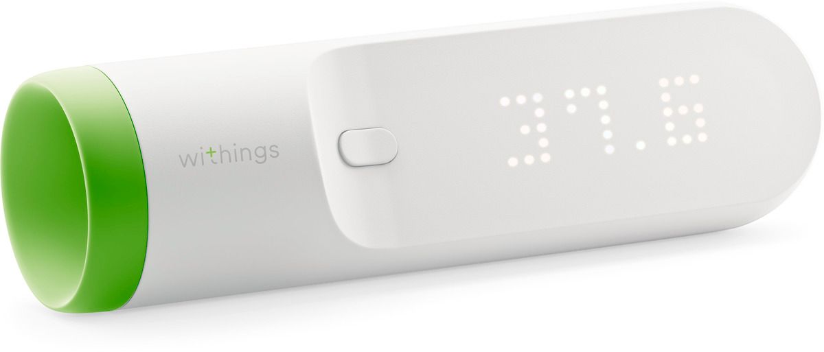 Withings Thermometer weiß WLAN Bluetooth Akku Grad Celsius Infrarot-Sensor