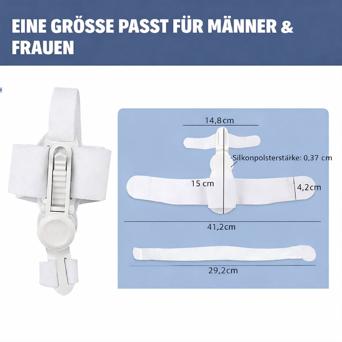 COOL-i Hallux valgus Korrektor mit Drehverstellung, links/rechts tragbar & individuell einstellbar