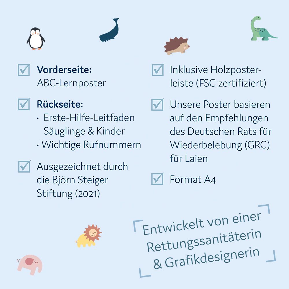 littleplan® 123-Erste-Hilfe-Poster