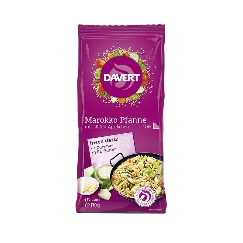 Davert - Marokko-Pfanne, mit süßen Aprikosen 170 g - Shop Apotheke
