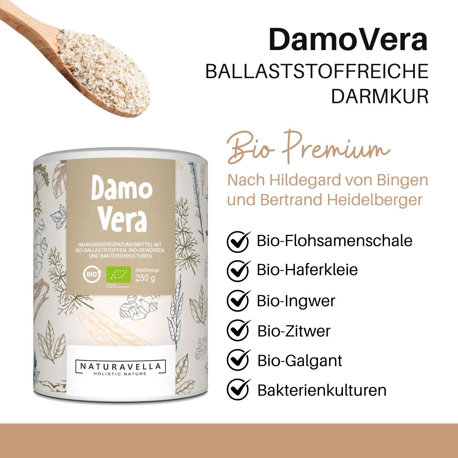 Naturavella DamoVera 250 g Pulver