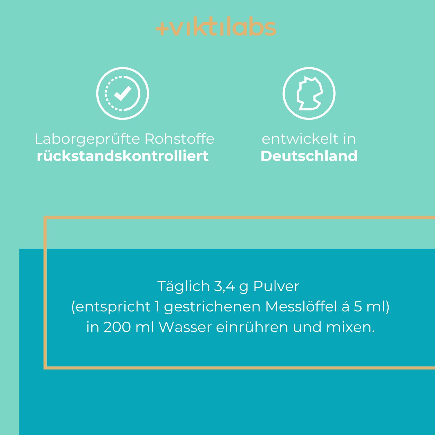 Viktilabs Kreatin Monohydrat: Laborgeprüfte Rohstoffe, entwickelt in Deutschland.