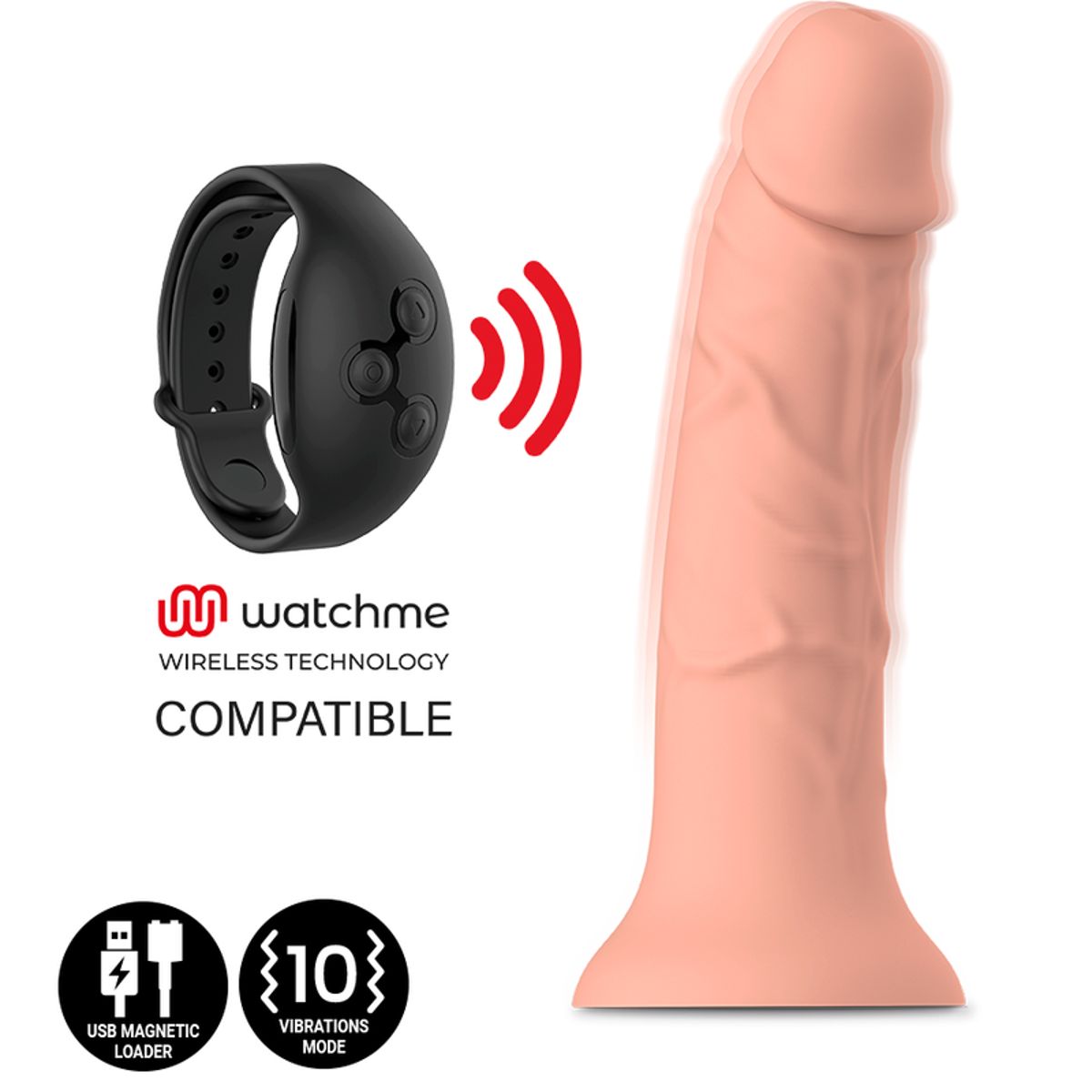 Dildo 'Asher Original' mit Bluetooth Vibration | Mythology Fantasy 1 St