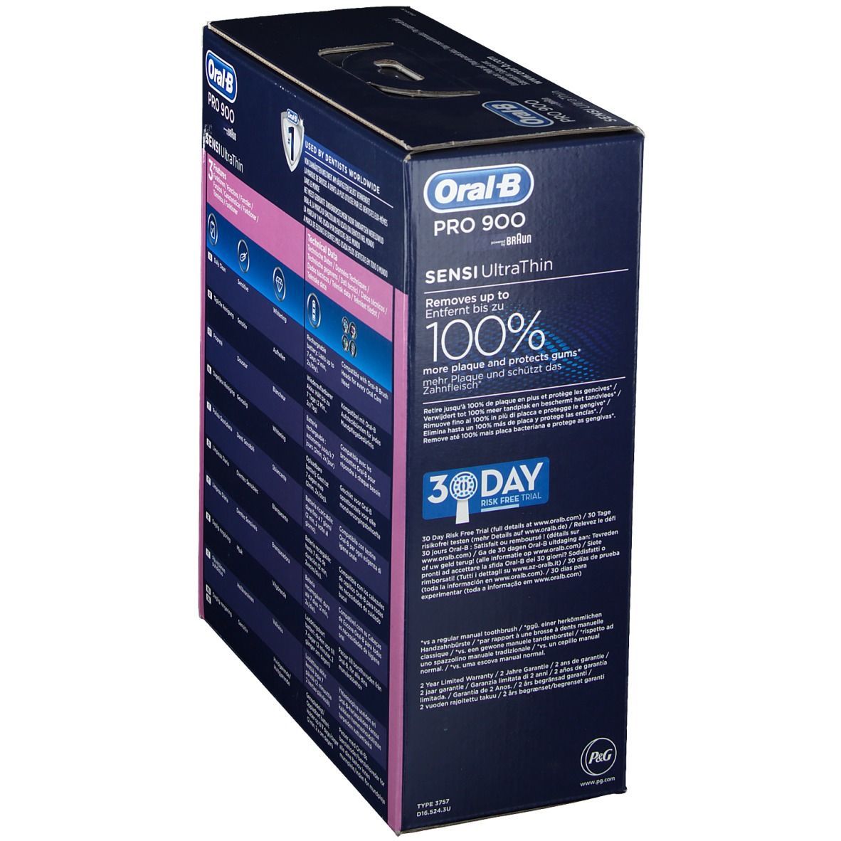 Oral-B PRO 900 PRO Sensi Ultrathin Elektrische Zahnbürste