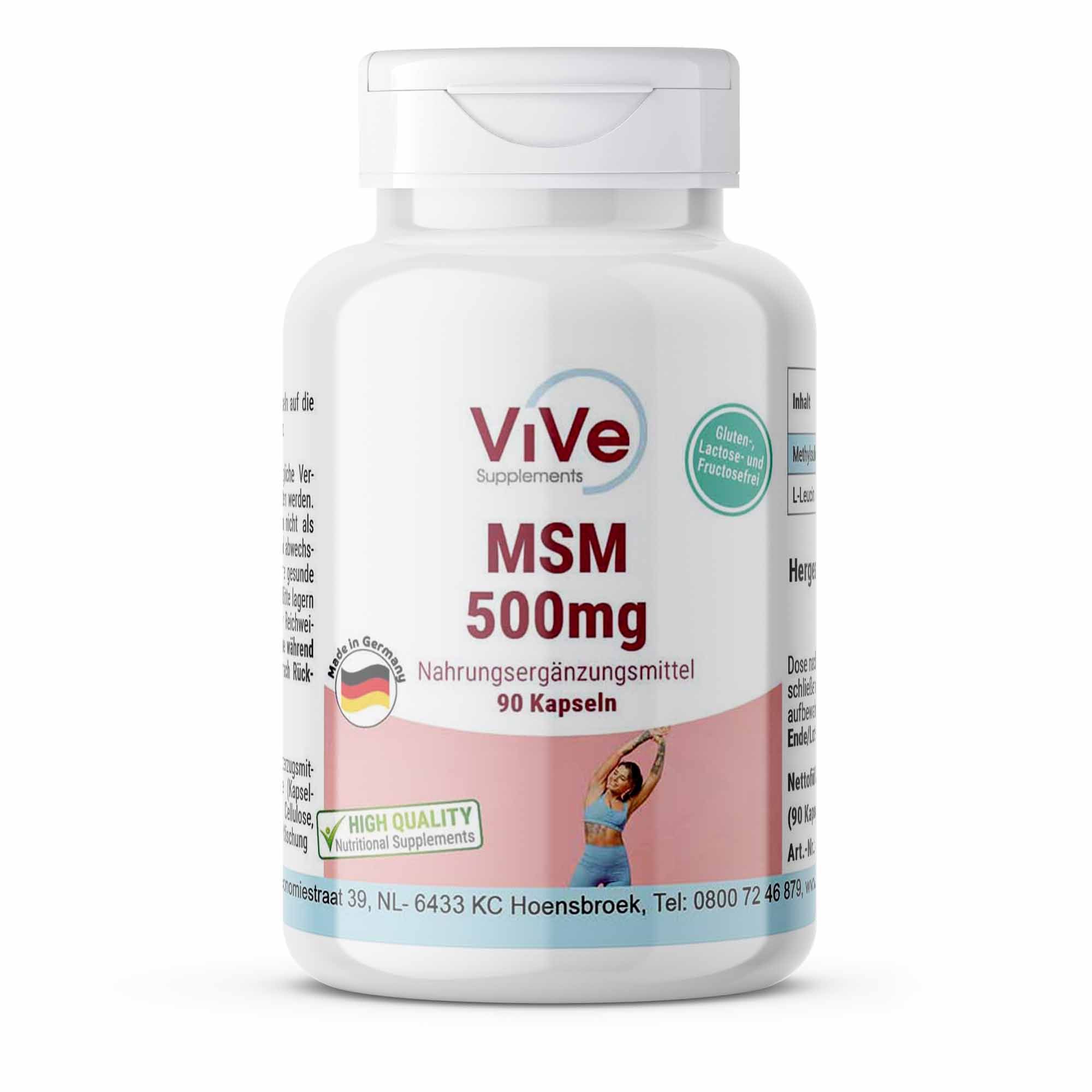 Vive Supplements | MSM 3000mg - Schluckfreundlich 90 St