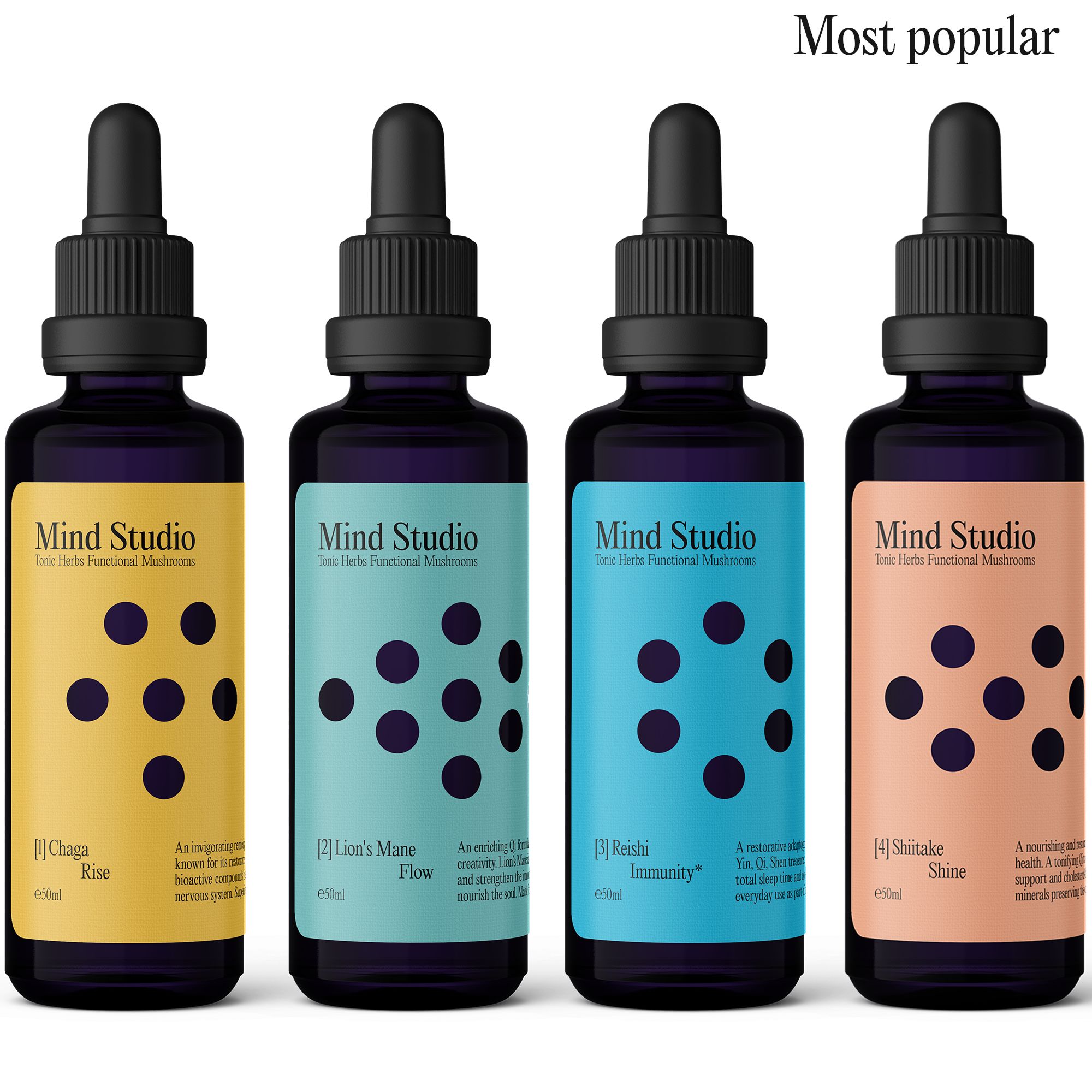 Mind Studio Tägliches Ritual Funktionelle Pilz Flüssigextrakte 200 ml Tropfen