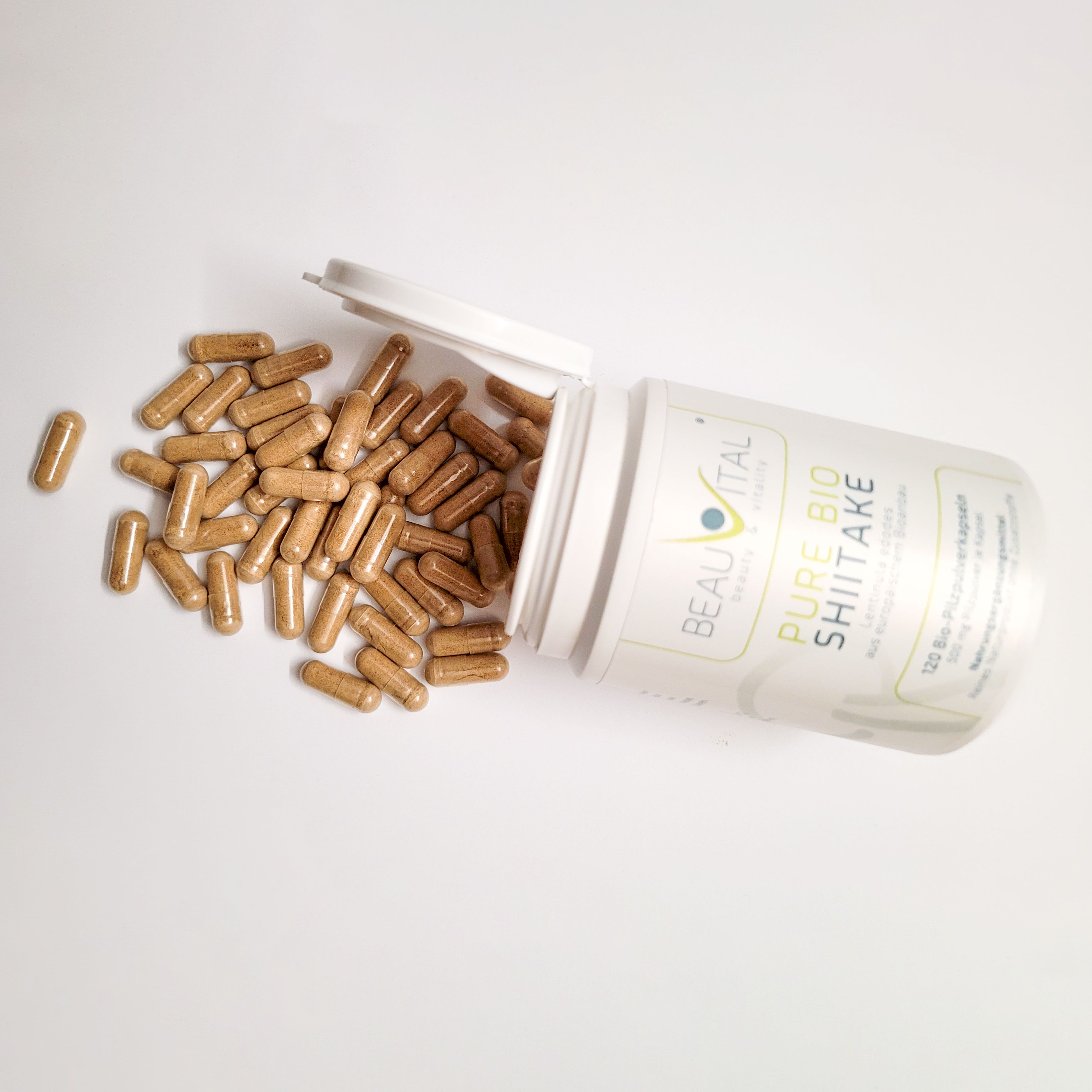 BEAUVITAL® Pure Bio Shiitake Kapseln Lentinula edodes aus EU-Anbau
