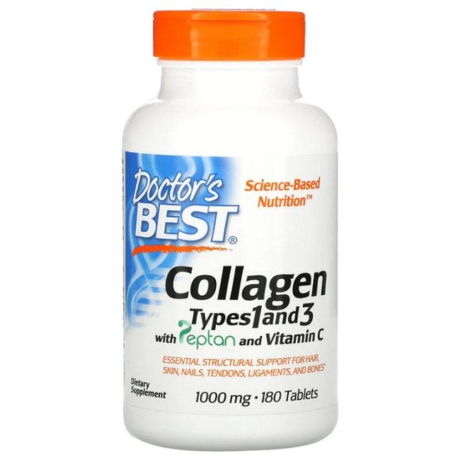 Doctor's Best Kollagen Typ 1 und 3 1000 mg 180 Pc