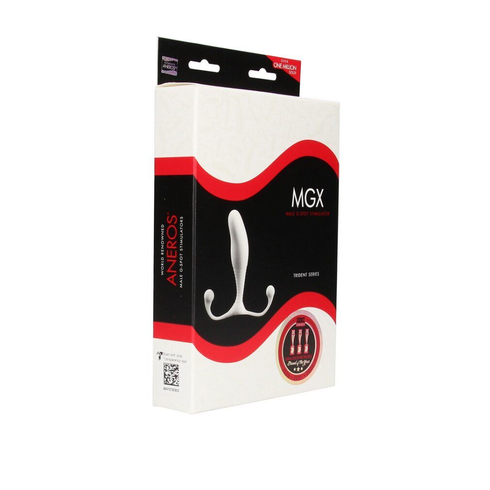 MGX Male G-Spot Stimulator in der Verpackung, Trident Series.