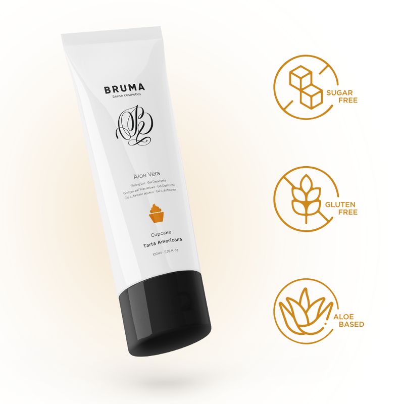 Aloe Vera Gleitgel auf Wasserbasis mit Aroma | lang anhaltende Gleitfähigkeit | Bruma