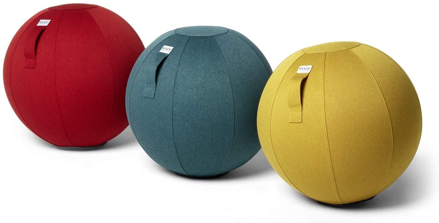 VLUV LEIV Stoff-Sitzball 50 - 55 cm Mustard