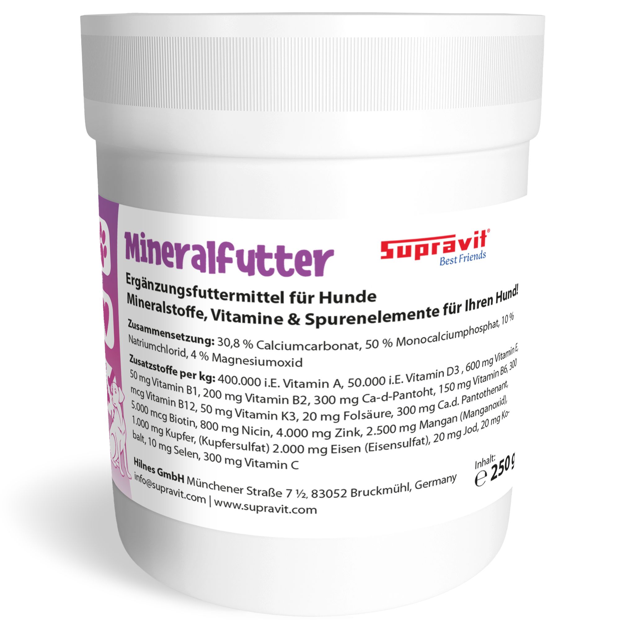 Supravit Mineralfutter für Hunde 250 g