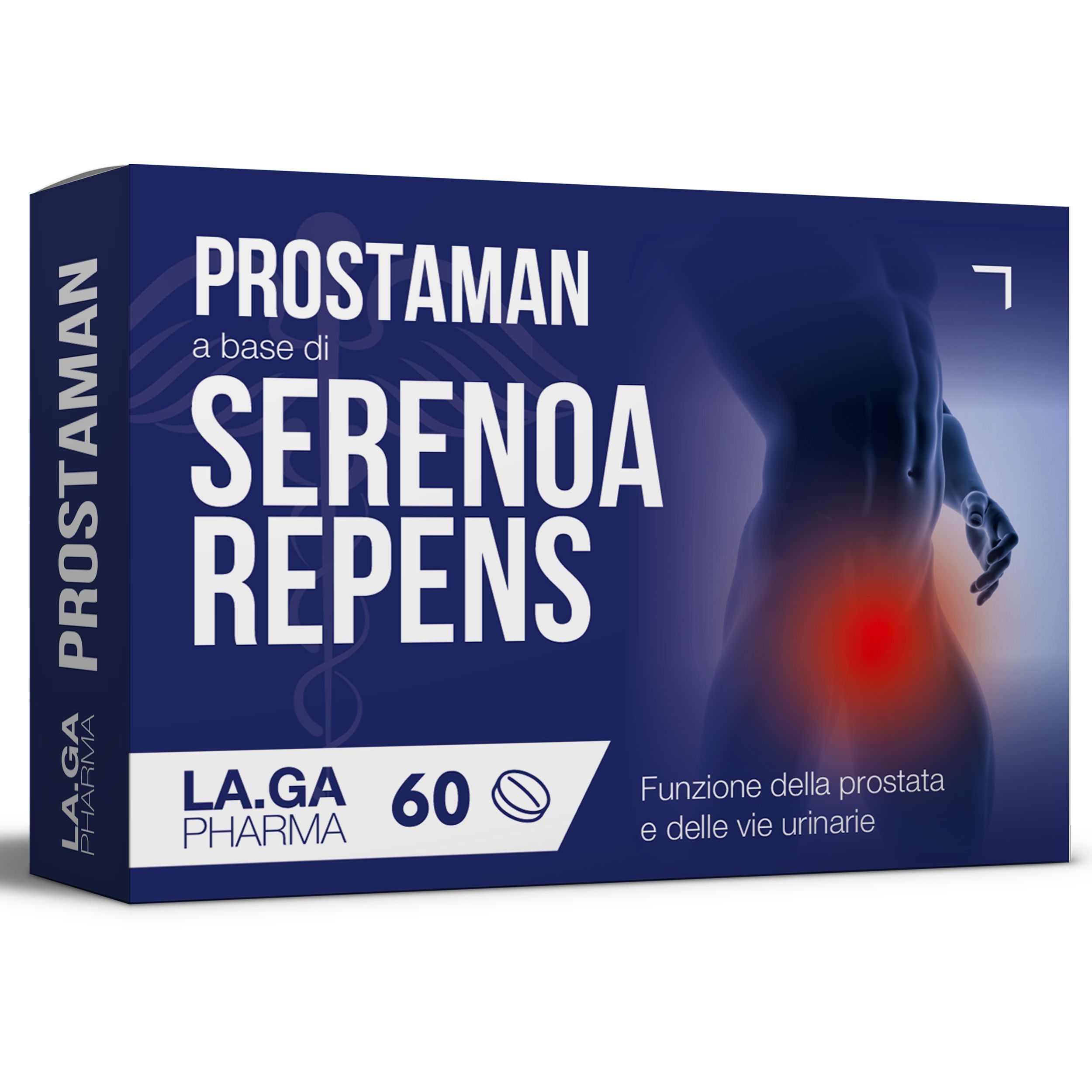 LA.GA Prostaman © Serenoa Repens (Saw Palmetto) + Zucca – Integratore Prostata 60 Cpr