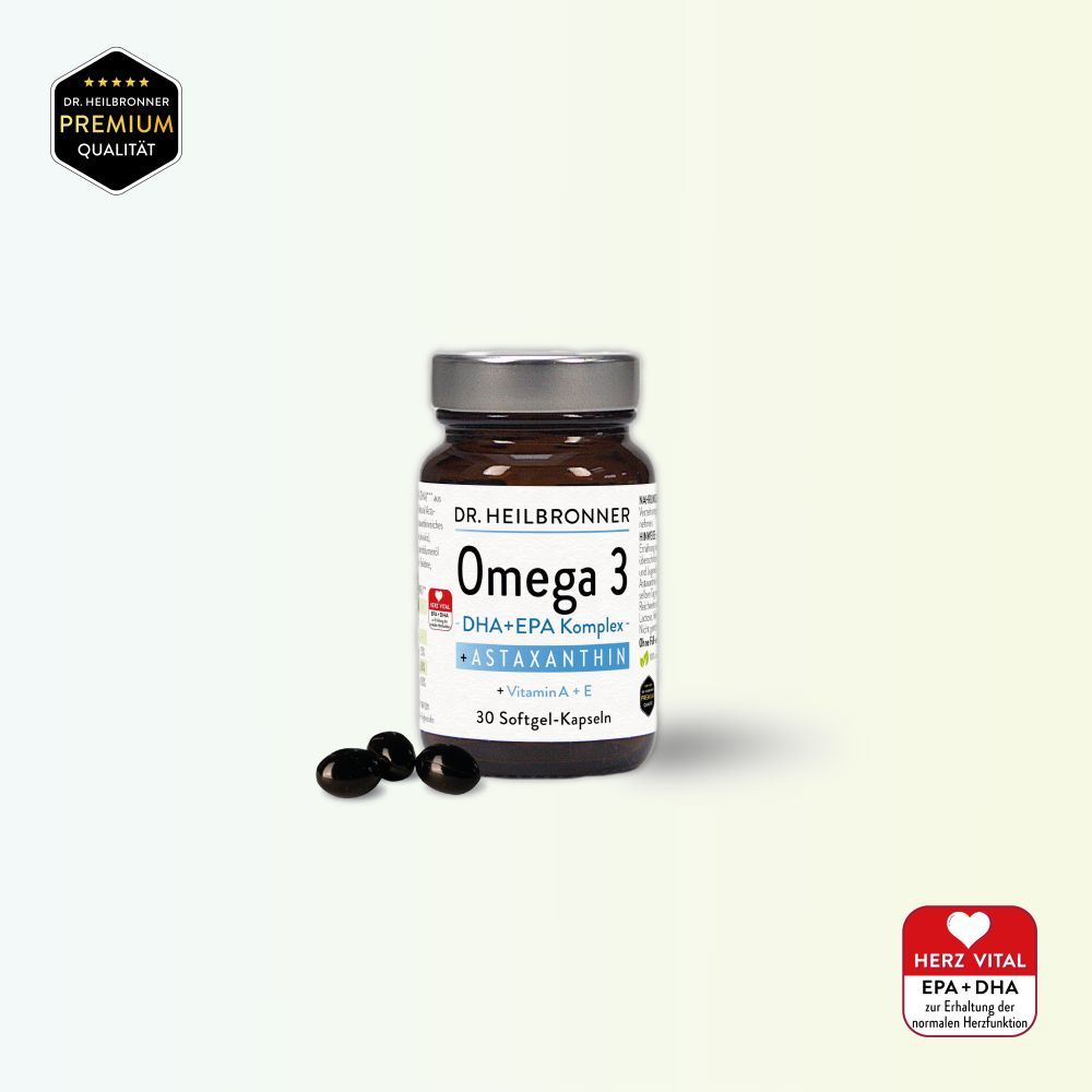 OMEGA 3 + Astaxanthin + Vitamin A + E Kapseln
