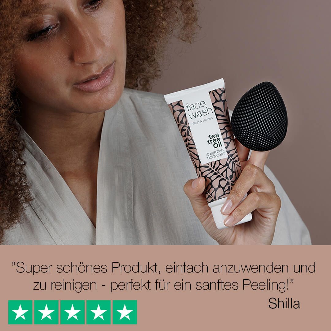 Australian Bodycare Gesichtsbürste für tägliche Reinigung und Peeling bei Pickeln