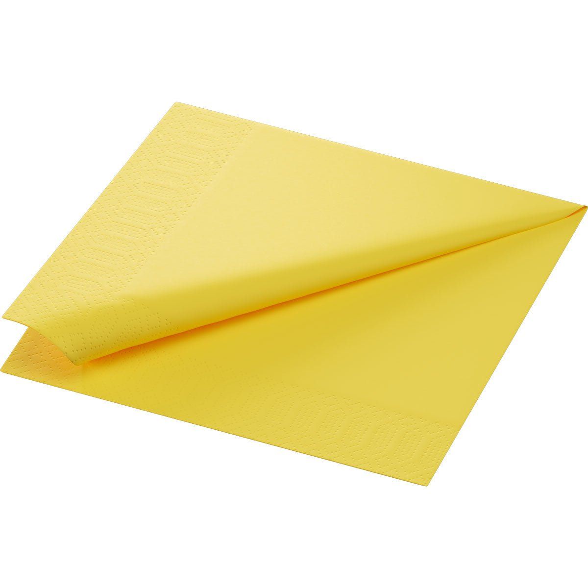 Zellt.Serv.40x40 3-lagig 1/4-Falz gelb 250 St Tücher