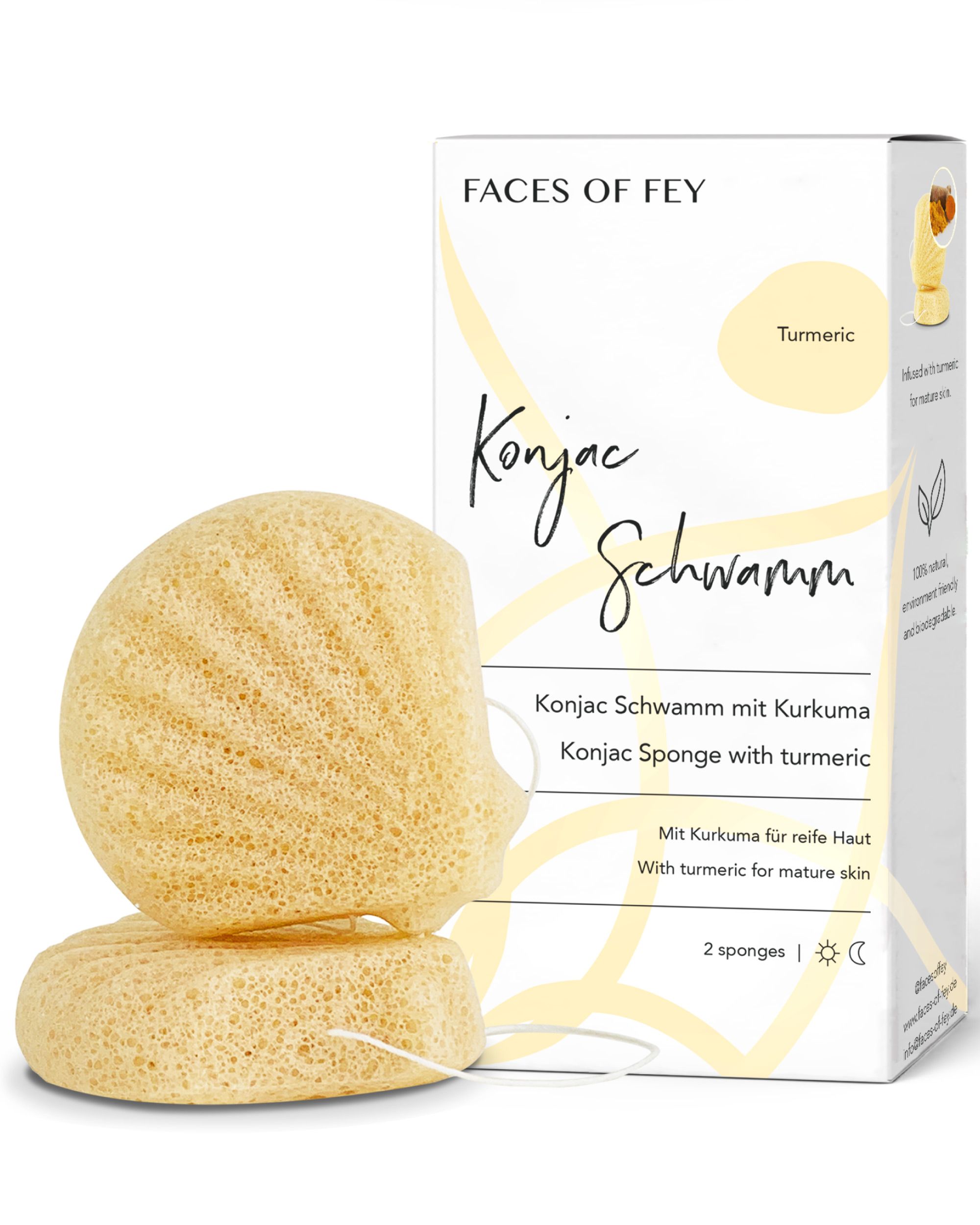 FACES OF FEY Konjac Sponge - gelber Ingwer