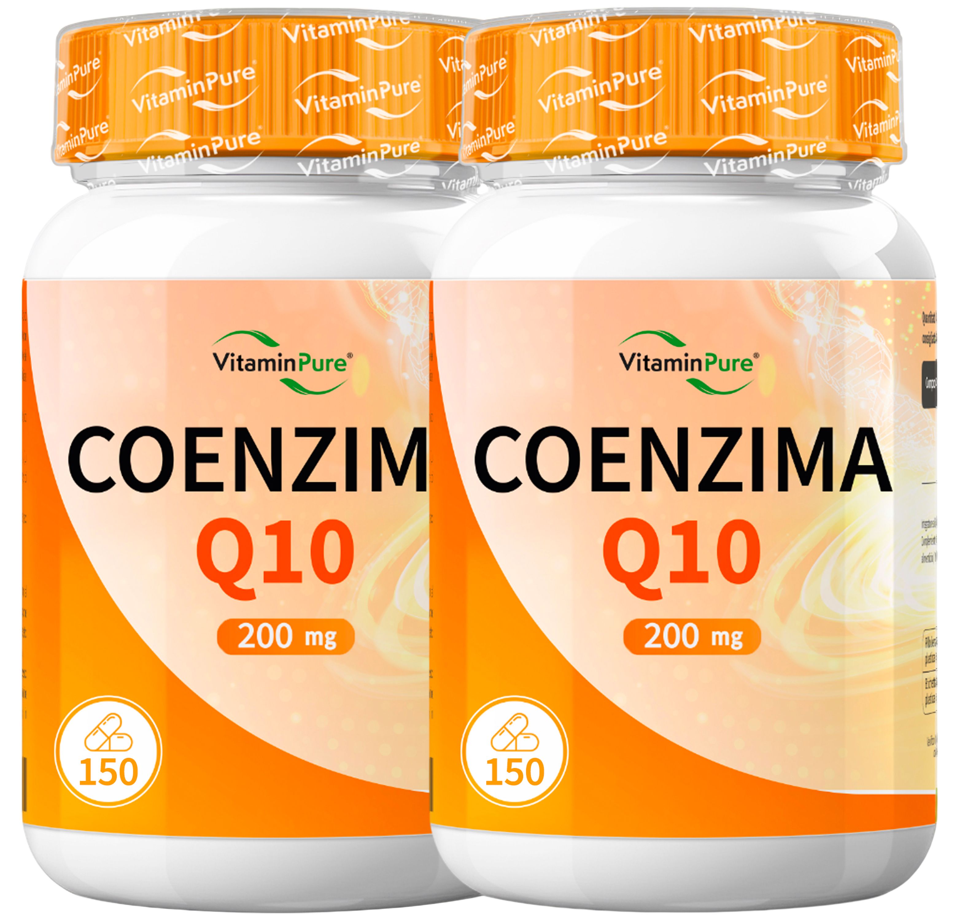 Coenzima Q10 200 mg ad Alta Biodisponibilità per Energia e Benessere, VitaminPure®