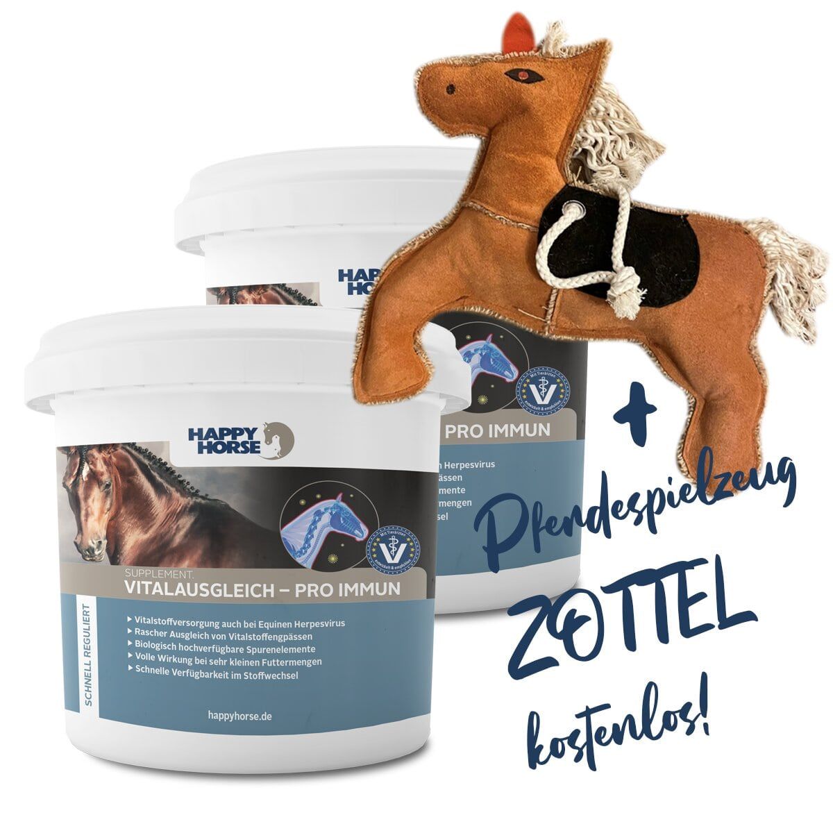 Happy Horse Doppelpack  Vitalausgleich + Zottel Gratis!