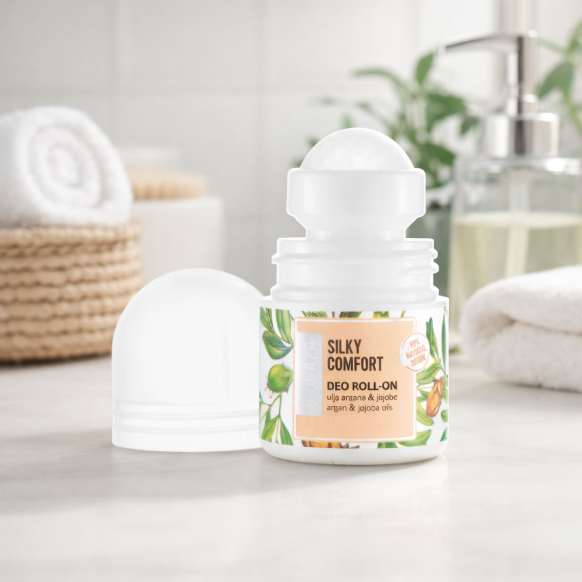 BIOBAZA Silky Comfort Natürlicher Deo Roll-on Reisegröße