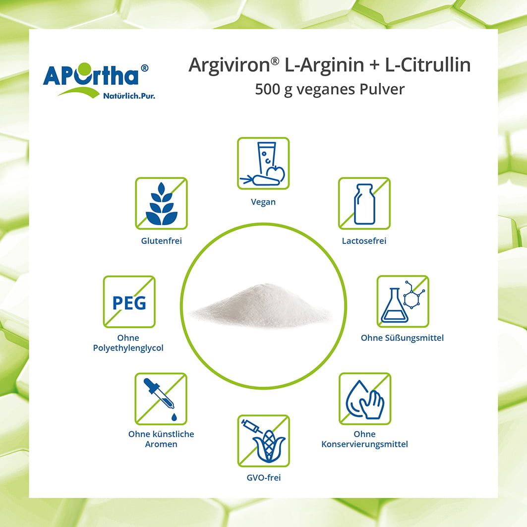 APOrtha® Argiviron® L-Arginin + L-Citrullin Pulver