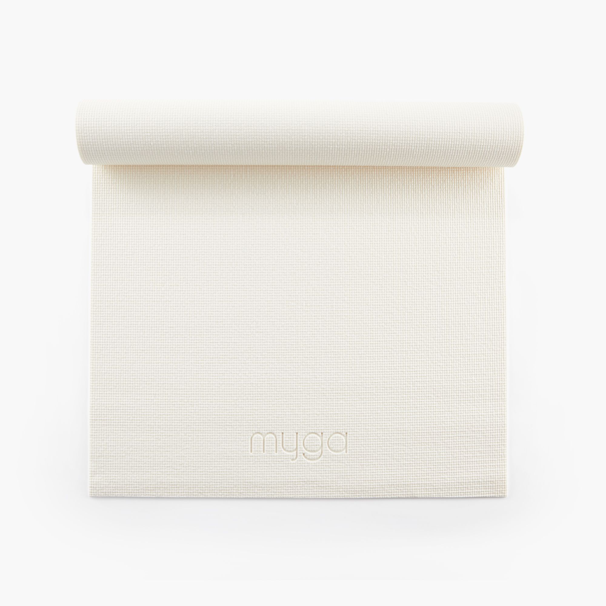 Myga Yogamatte - Cream - Rutschfeste Übungsmatte für Yoga & Fitness