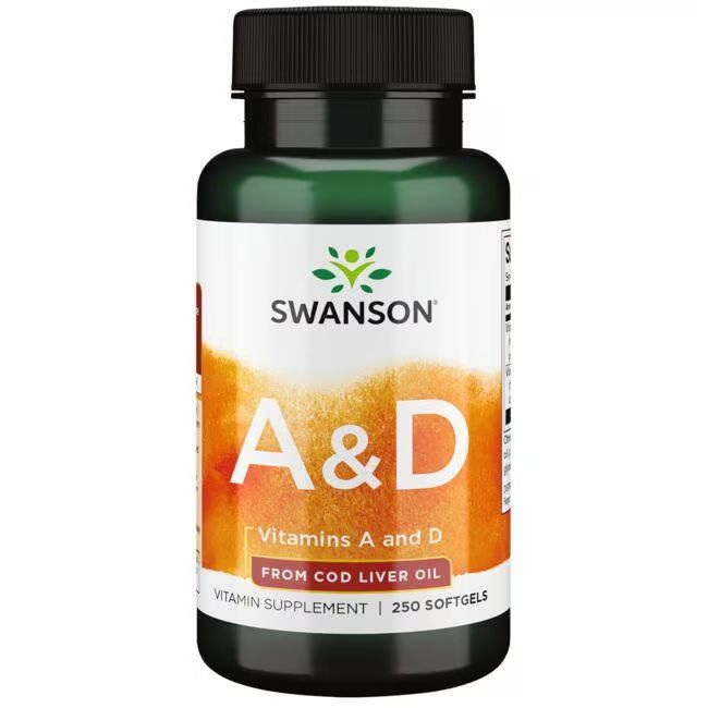 SWANSON Vitamine A e D dall'olio di fegato di merluzzo