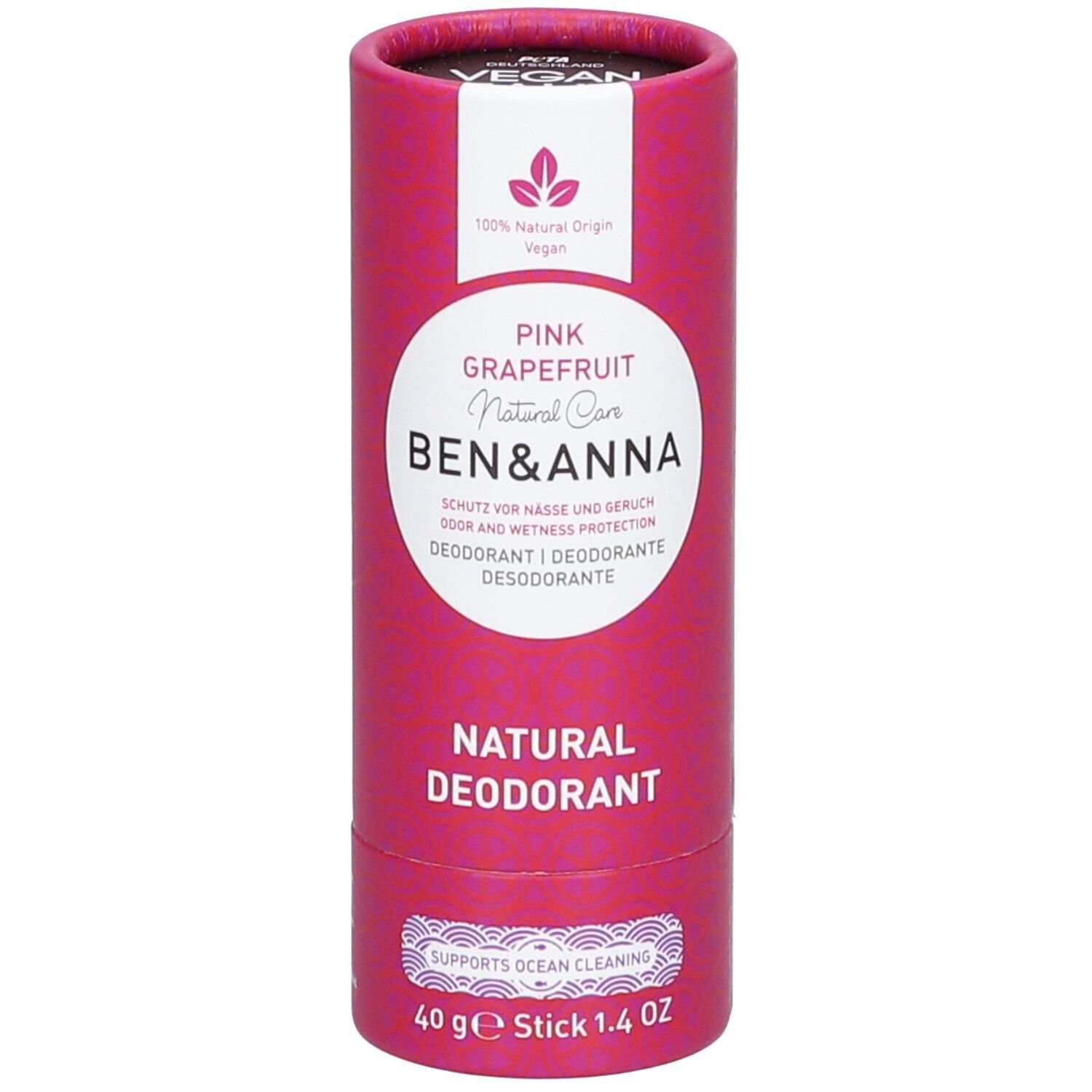 Ben & Anna - Deodorante Papertube - Pompelmo Rosa
