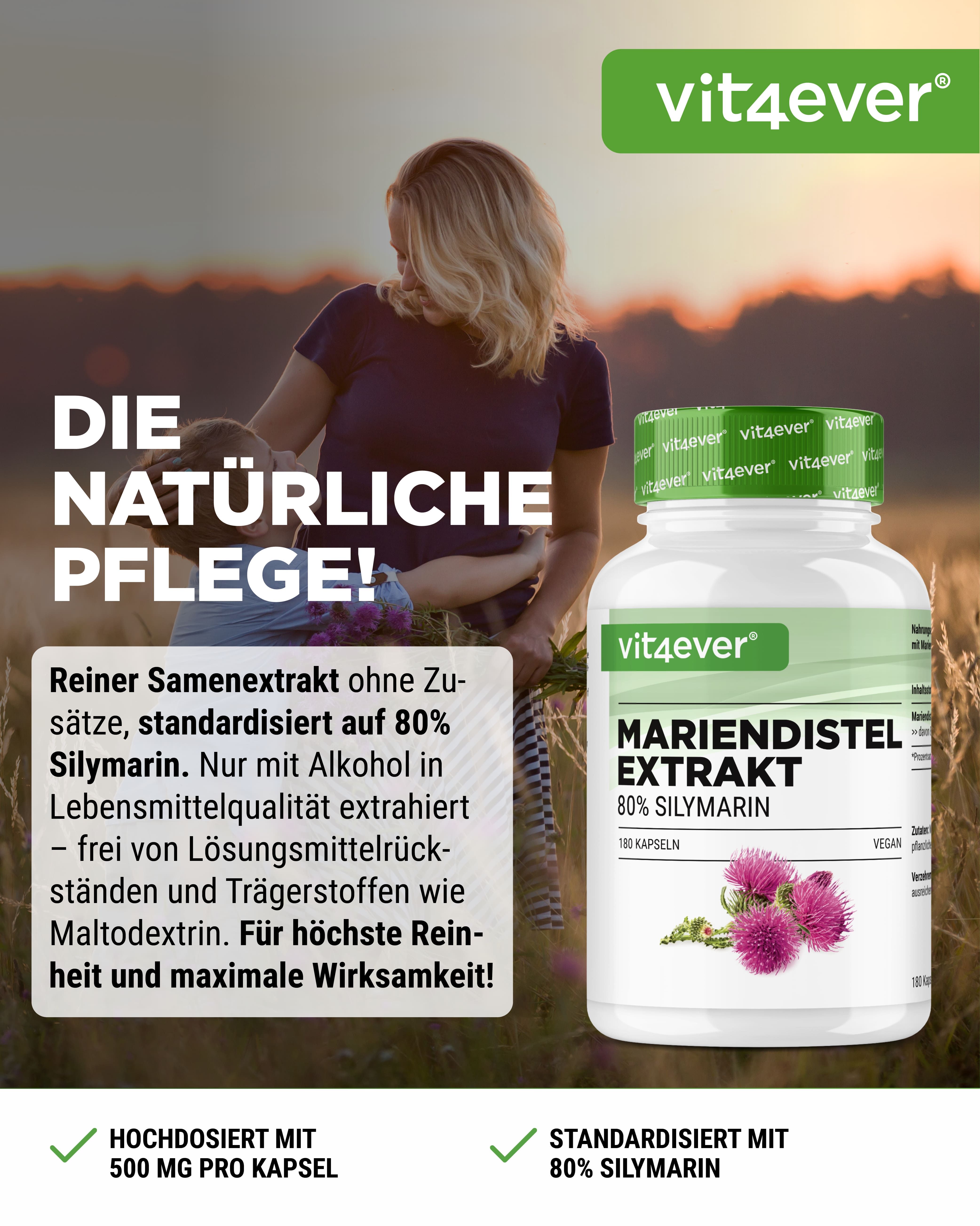 vit4ever Mariendistel Extrakt 500
