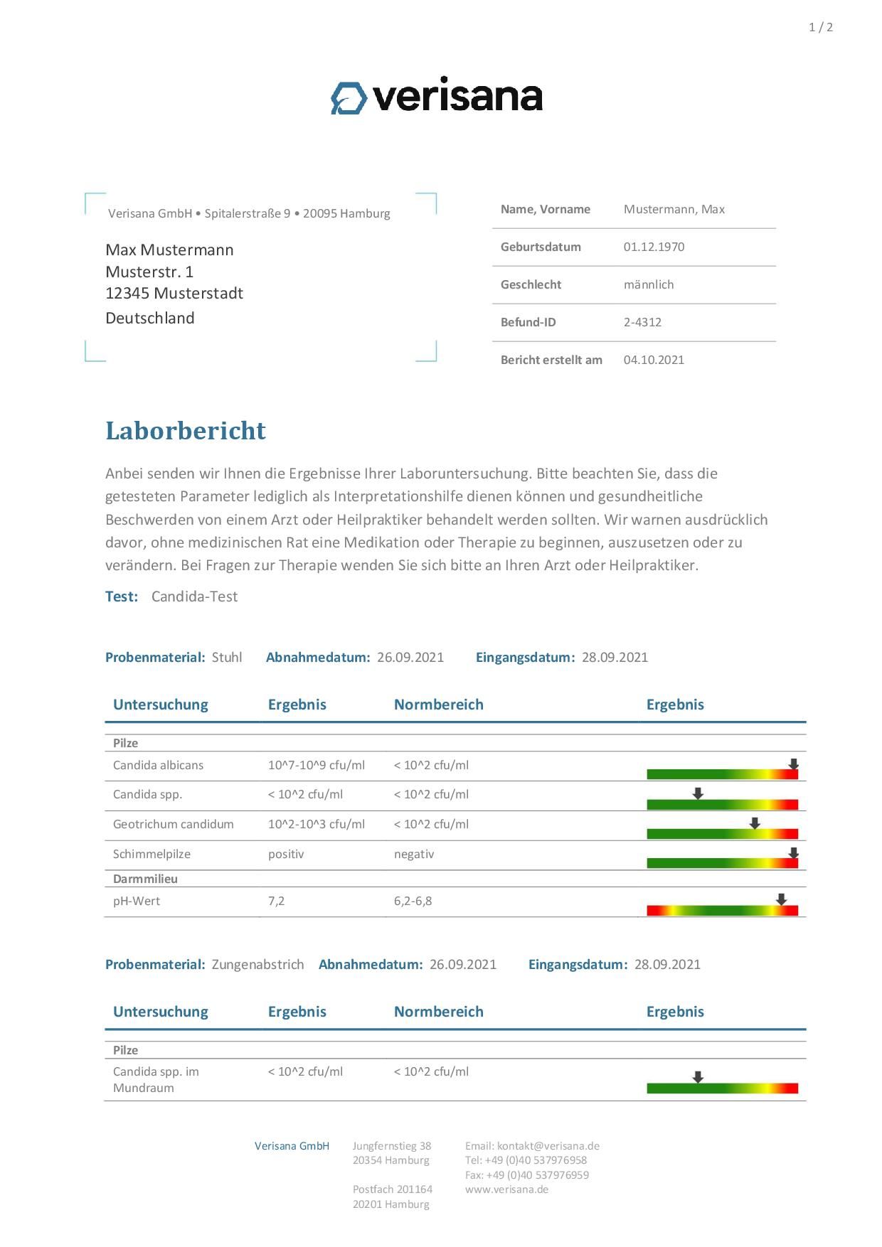 Verisana Candida Test 1 St