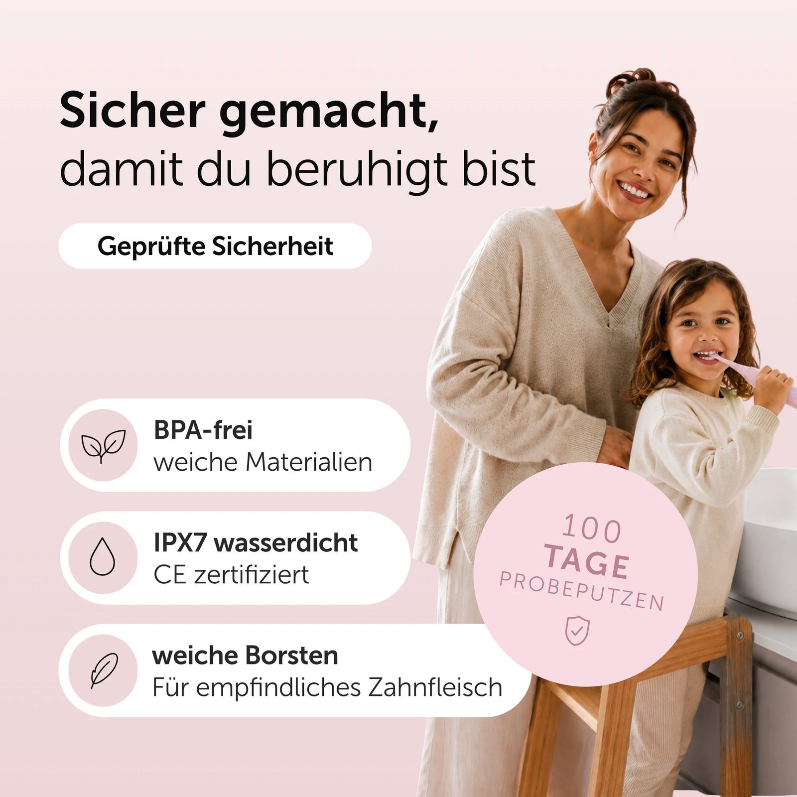 Wondersmile Kids Schallzahnbürste - Testsieger 2026 - elektrische Kinderzahnbürste ab 3 Jahren