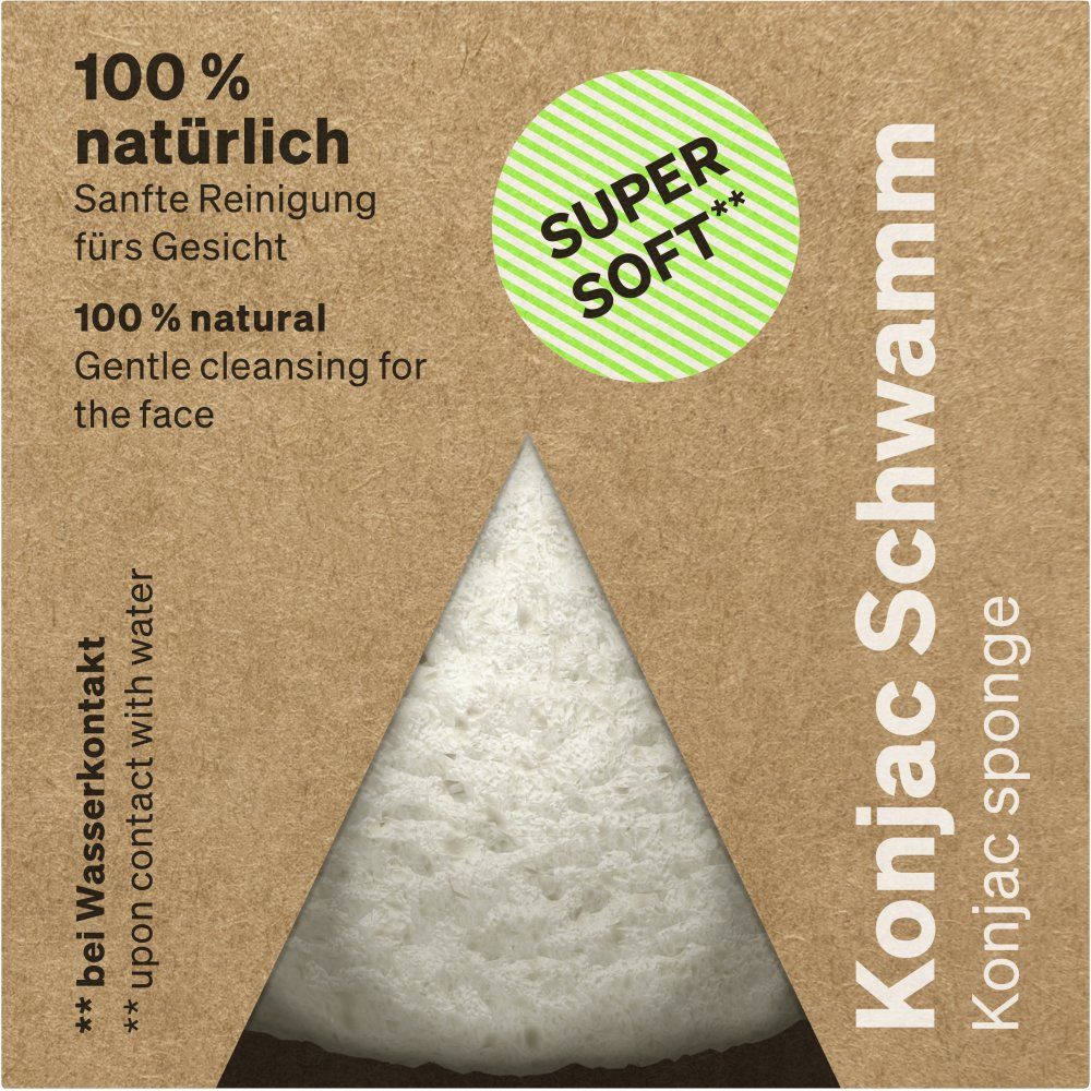 Hydrophil Konjac Schwamm 1 St