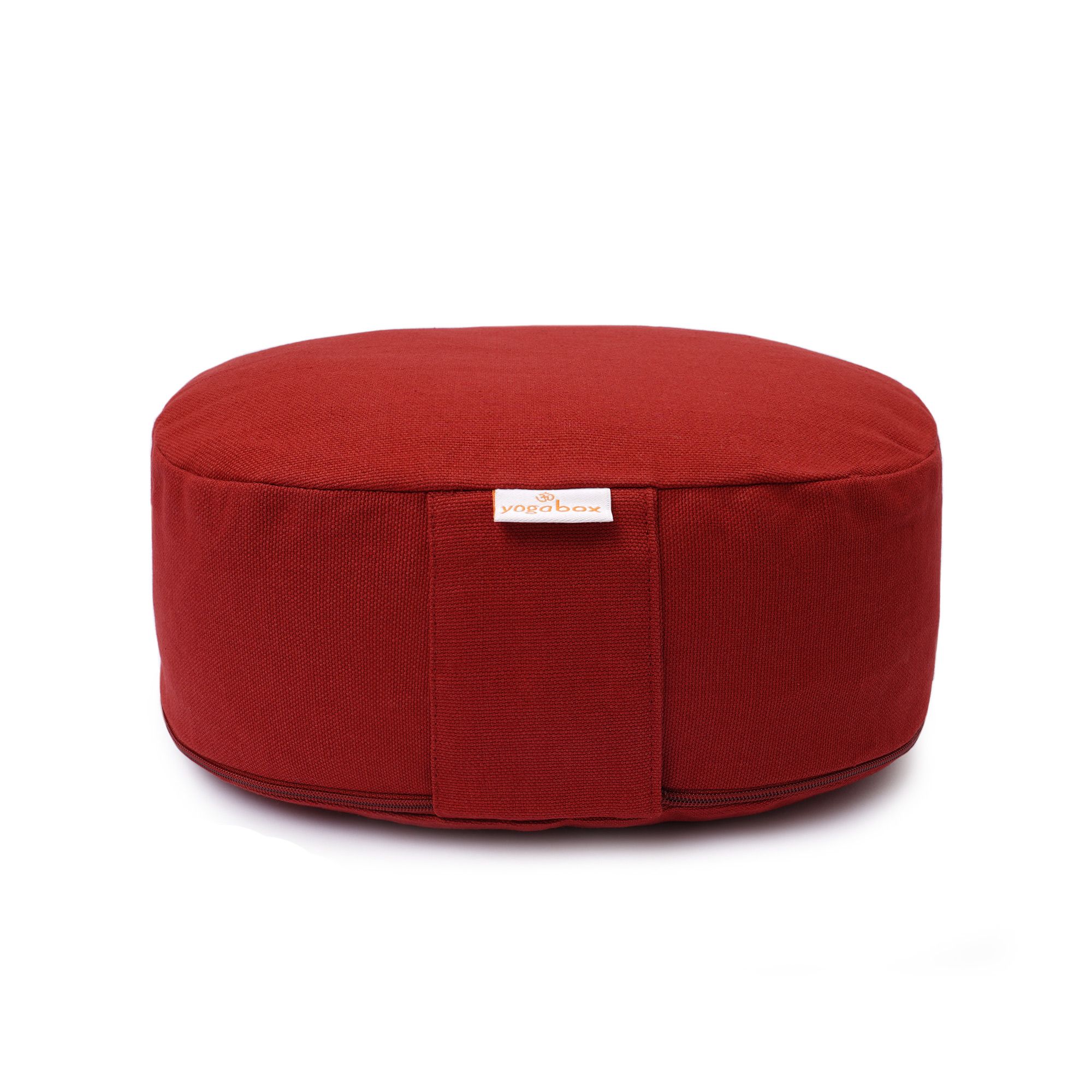 yogabox Yogilino® Reise Meditationskissen mini oval Basic - bordeaux 26 x 21 9 cm 1 St
