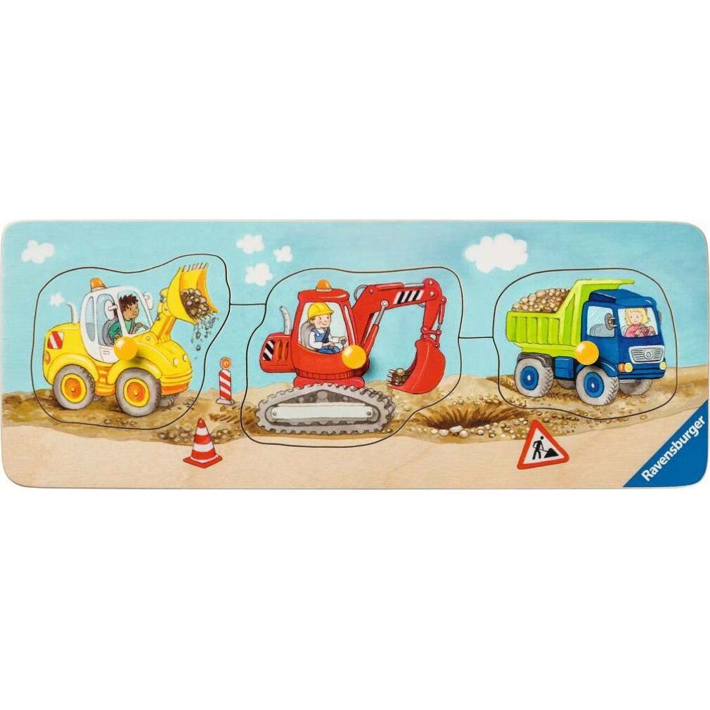 ravensburger Holzpuzzle Baumaschinen